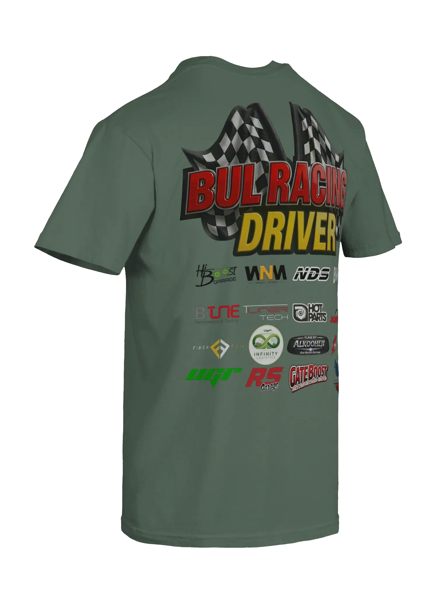 BULRACING driver -Dyed Heavyweight T-Shirt Team - 3191198c-5eb4-497a-b2f5-e9d1be8eeda5