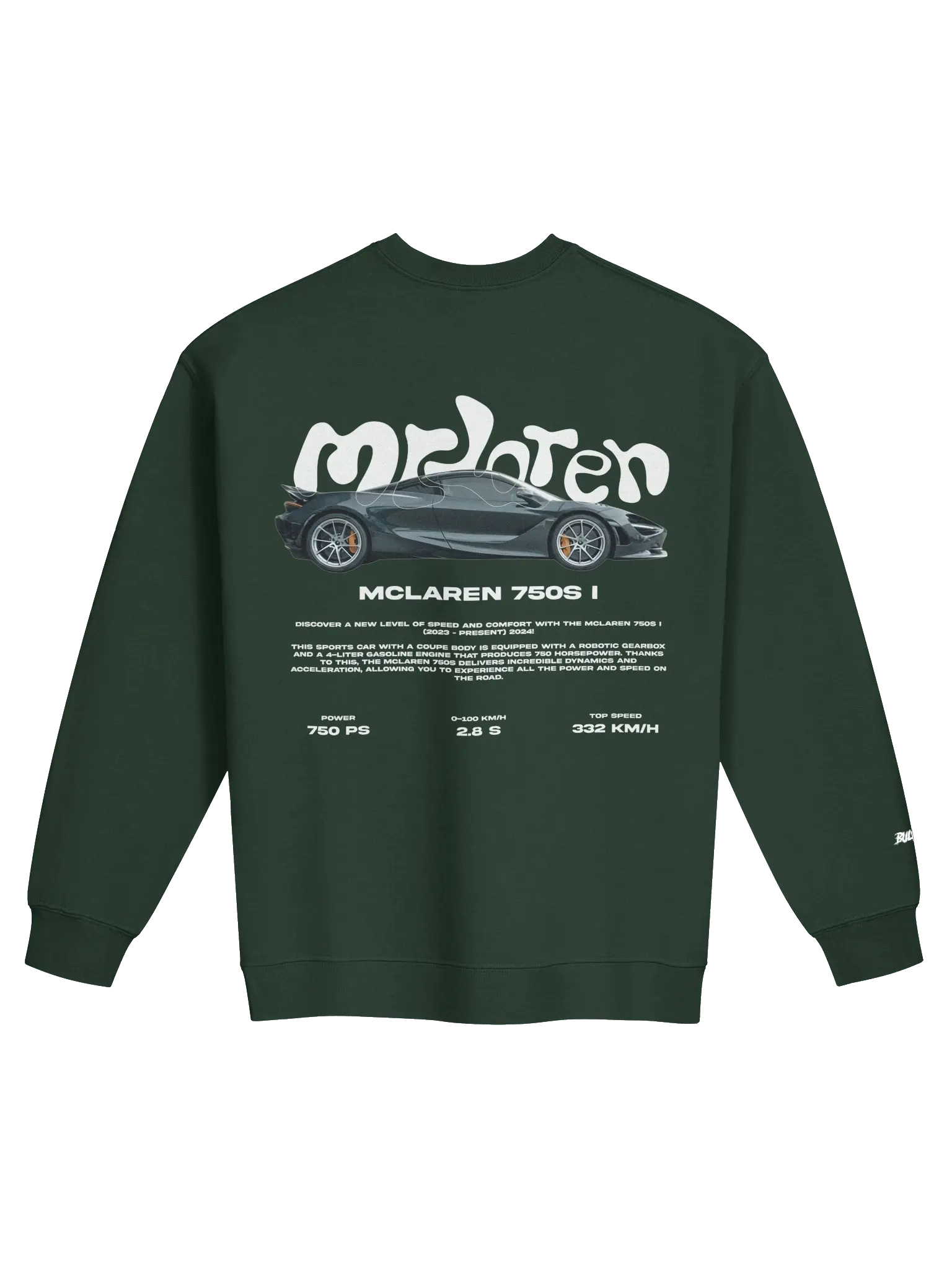 Mclaren 750S I Sweatshirt - Bulvant - 5cc4d979-6c5d-49b6-86bd-7ecc60ae86b7