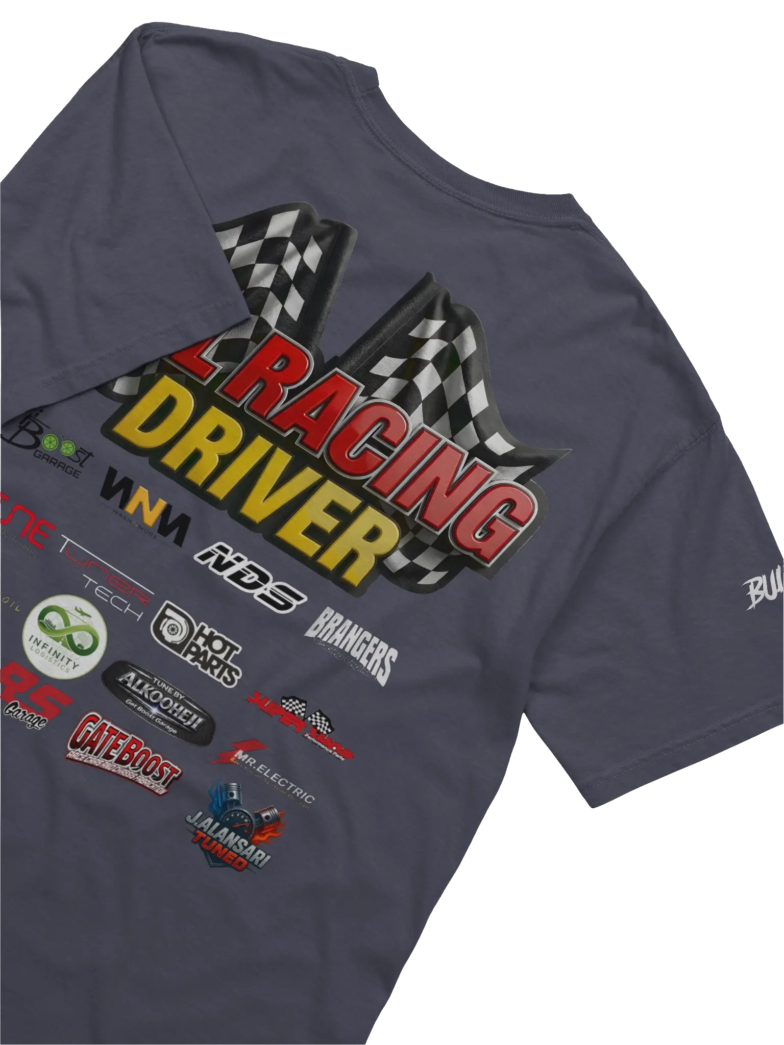 BULRACING driver -Dyed Heavyweight T-Shirt Team - 5efa4b0e-6a3b-4b38-8f60-bd78606001dd