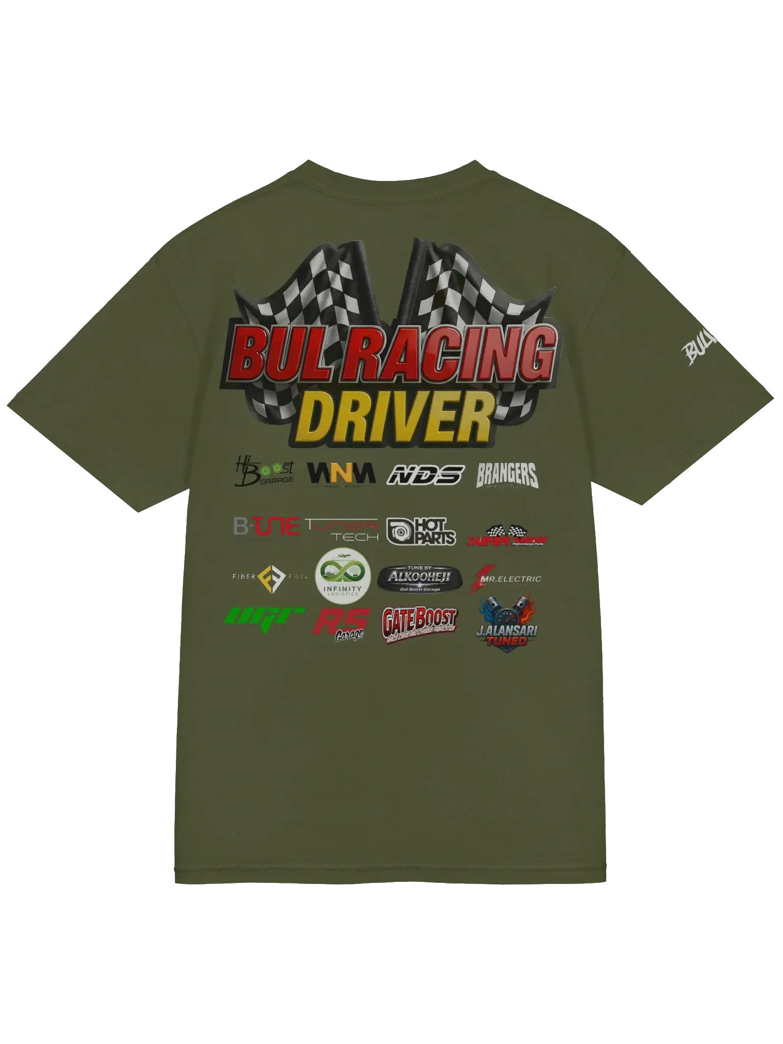 BULRACING driver -Dyed Heavyweight T-Shirt Team - 903fb042-739e-4ed9-b587-3c6d996db15c