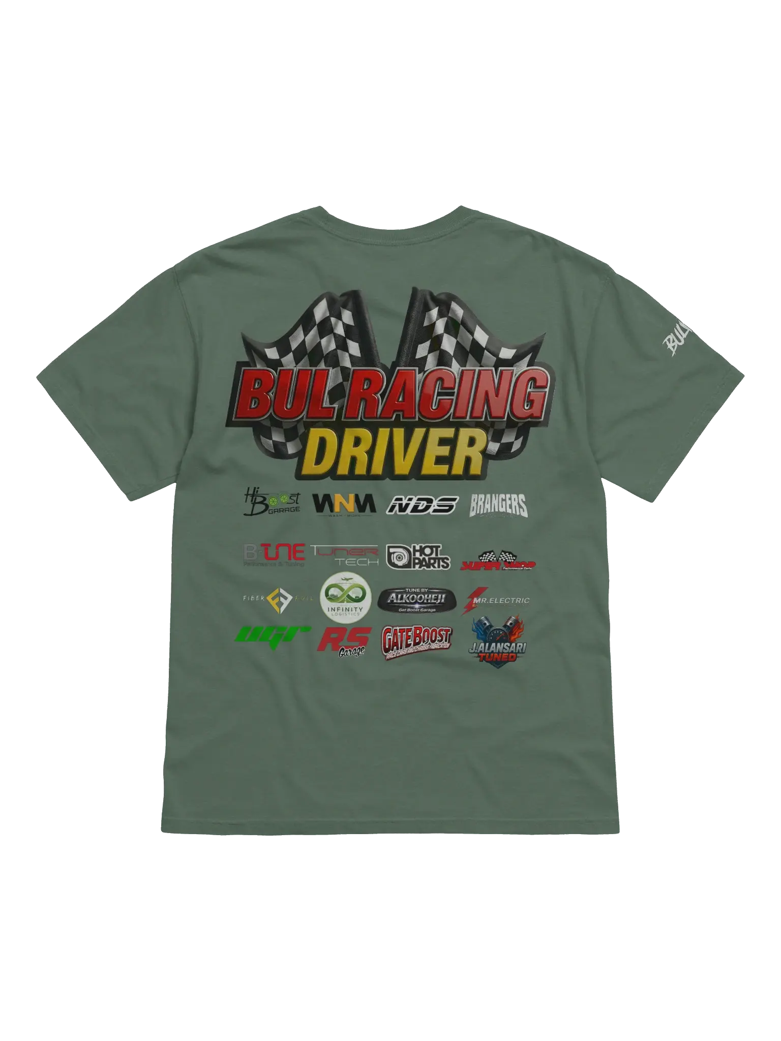 BULRACING driver -Dyed Heavyweight T-Shirt Team - 9ee3d663-be76-42a4-be1e-179105d669f6