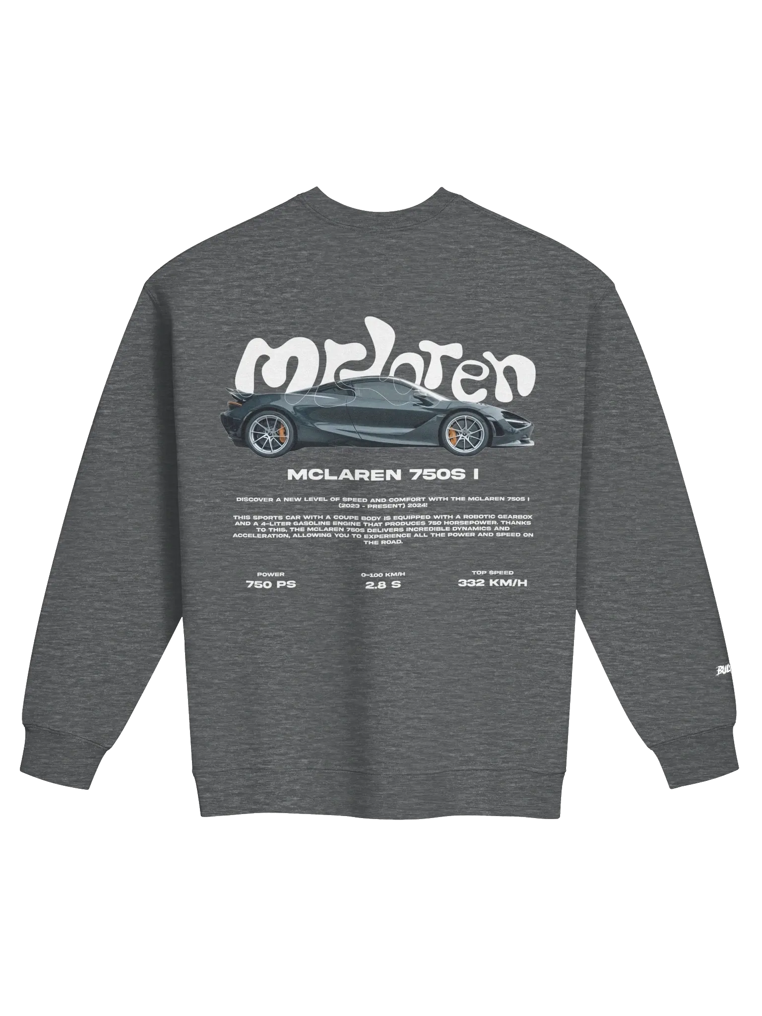 Mclaren 750S I Sweatshirt - Bulvant - f8f599e7-7563-4de8-9174-87795303dc7a