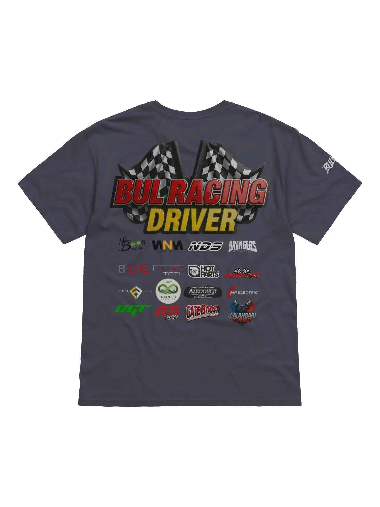 BULRACING driver -Dyed Heavyweight T-Shirt Team - fae53476-2922-4fdb-ad9a-88081e93dcdf